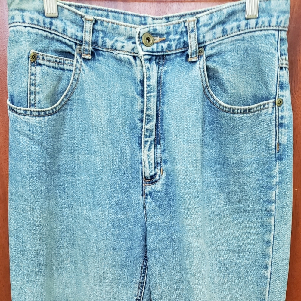 Liz Claiborne distressed mom's jeans.